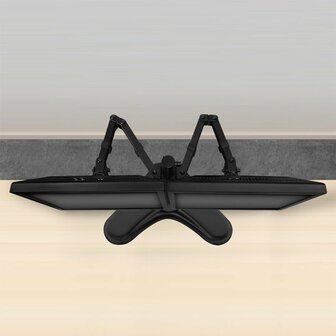 ACT AC8320 | Verstelbare Monitor-bureausteun | Tot 32&quot; | Max 8kg | VESA 100x100 | 2 Monitoren