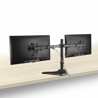 ACT AC8320 | Verstelbare Monitor-bureausteun | Tot 32&quot; | Max 8kg | VESA 100x100 | 2 Monitoren