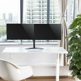 ACT AC8320 | Verstelbare Monitor-bureausteun | Tot 32&quot; | Max 8kg | VESA 100x100 | 2 Monitoren