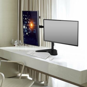 ACT AC8320 | Verstelbare Monitor-bureausteun | Tot 32&quot; | Max 8kg | VESA 100x100 | 2 Monitoren