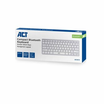 ACT AC5610 toetsenbord Bluetooth QWERTZ Hongaars Wit