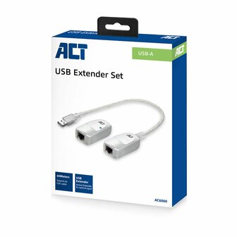 ACT USB-extender set | Over UTP | Tot 60 meter | AC6060