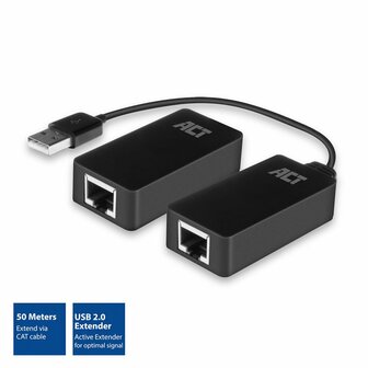 ACT USB-extender set | Over UTP | Tot 50 meter | AC6063