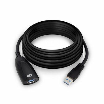 ACT AC6105 | USB 2.0 Booster | 5m | Zwart