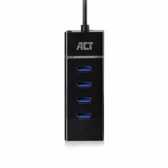 ACT AC6415 | Interface Hub | USB 3.2 Gen 1 (3.1 Gen 1) Type-C | 5000 Mbit/s | Zwart