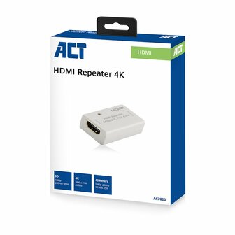ACT AC7820 | HDMI Repeater | Plug-and-Play | Via HDMI
