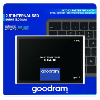 Goodram CX400 | 1TB SATA SSD | 2.5&#039;&#039; | 550MB/s