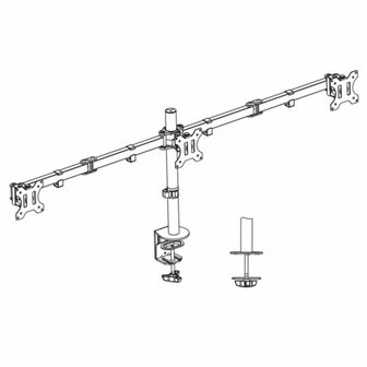 ACT AC8303 | Verstelbare Monitor-bureaubeugel | Tot 27&quot; | Max 7kg | VESA 100x100 | 2 Monitoren