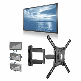 ACT AC8354 | Verstelbare TV-beugel | 23-55&quot; | max 50kg | VESA 400x400