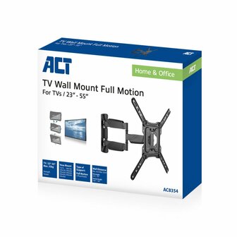 ACT AC8354 | Verstelbare TV-beugel | 23-55&quot; | max 50kg | VESA 400x400