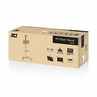 ACT AC8370 | TV-beugel Trolley | 37-70&quot; | max 50kg | VESA 600x400