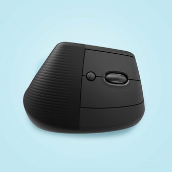 Logitech Lift | Ergonomische Draadloze Muis | RF-Draadloos + Bluetooth | 4000 DPI | Grafiet