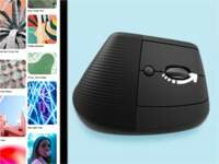 Logitech Lift | Ergonomische Draadloze Muis | RF-Draadloos + Bluetooth | 4000 DPI | Grafiet