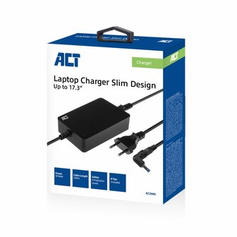 ACT AC2060 | Universele Compacte Notebook Lader | 90 Watt | 2,85 Meter