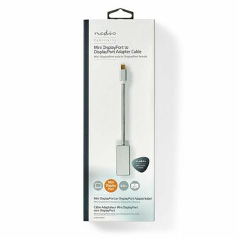 Nedis | Mini-DisplayPort naar Displayport 4K Adapter | Wit
