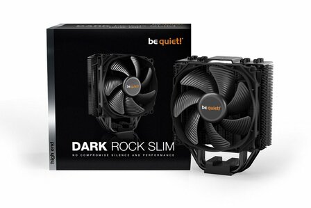 be quiet! Dark Rock Slim | 180W TDP | 159mm Hoogte | 120mm Fan | CPU Luchtkoeler