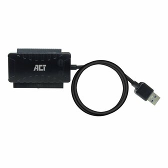 ACT USB adapterkabel naar 2,5&quot; en 3,5&quot; SATA/IDE Zwart