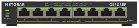 NETGEAR 8-Port Gigabit Ethernet PoE+ Plus Switch (GS308EP)