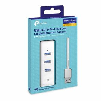 TP-Link UE330 | USB 3.2 Gen 1 (3.1 Gen 1) Type-A | 1000 Mbit/s | Wit