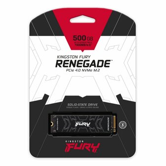 Kingston Fury Renegade | 500GB NVMe SSD | M.2 | Gen4 | 7.300MB/s