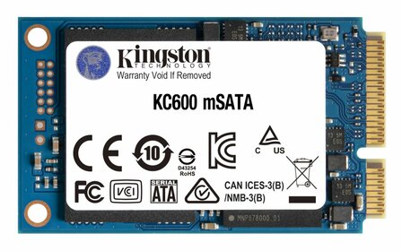 Kingston KC600 | 512GB SATA SSD | mSATA | 550MB/s