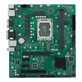 ASUS PRO H610M-C D4-CSM | Socket LGA 1700 | Intel H610 | 2xDDR4 | Micro-ATX | Moederbord
