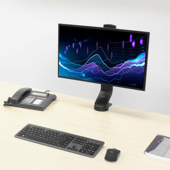 ACT AC8321 | In Hoogte Verstelbare Monitor-bureaubeugel | Tot 32&quot; | Max 8kg | VESA 100x100 | 1 Monitor