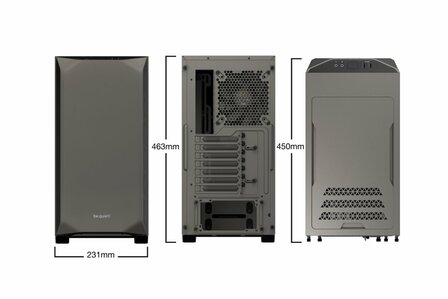 be quiet! Pure Base 500 | Midi Tower Case | Grijs