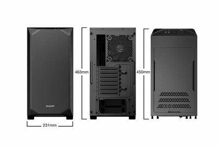 be quiet! Pure Base 500 Window | Midi Tower Case | Zwart