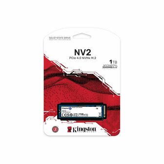 Kingston NV2 | 1TB NVMe SSD | M.2 | Gen4 | 3.500MB/s