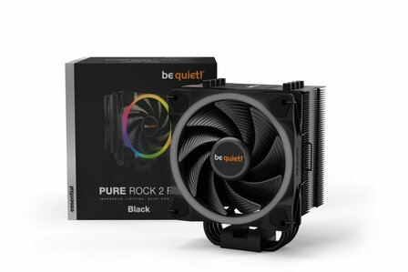 be quiet! Pure Rock 2 FX RGB | 150W TDP | 155mm Hoogte | 120mm Fan | CPU Luchtkoeler