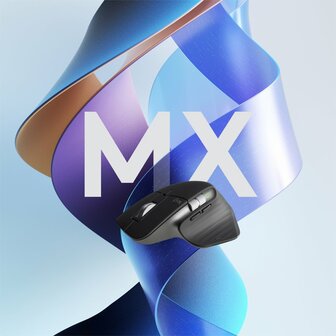 Logitech MX Master 3S | Draadloze Muis | RF-Draadloos + Bluetooth | 8000 DPI | Grafiet