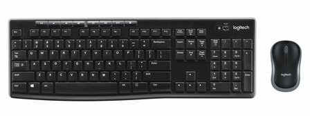 Logitech Wireless Combo MK270 toetsenbord Inclusief muis USB QWERTZ Duits Zwart