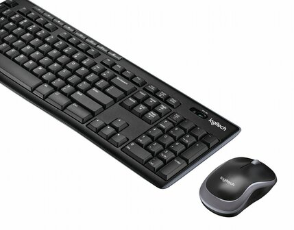 Logitech Wireless Combo MK270 toetsenbord Inclusief muis USB QWERTZ Duits Zwart