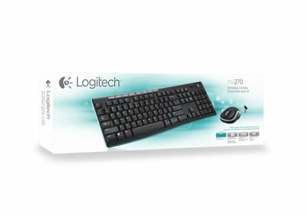 Logitech Wireless Combo MK270 toetsenbord Inclusief muis USB QWERTZ Duits Zwart