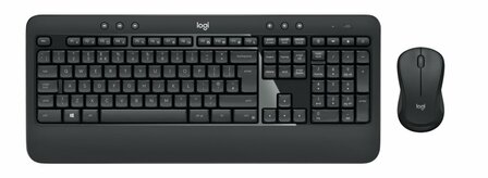 Logitech Advanced MK540 toetsenbord Inclusief muis USB QWERTZ Duits Zwart, Wit