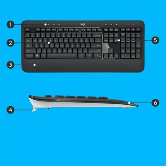 QWERTZ | Logitech MK540 Advanced | Draadloze Muis en Toetsenbordcombo | QWERTZ