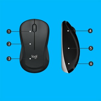 Logitech Advanced MK540 toetsenbord Inclusief muis USB QWERTZ Duits Zwart, Wit