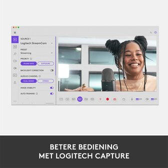 Logitech StreamCam | 1080p 60FPS USB-C Webcam met Microfoon | Wit
