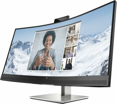 HP E34m G4 34&quot; | 3440x1440 VA | 75Hz | Curved | USB-C | Webcam, Microphone &amp; Speakers | Conferencing Monitor | Ergonomic Design