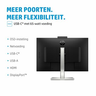 HP E34m G4 34&quot; | 3440x1440 VA | 75Hz | Curved | USB-C | Webcam, Speakers, Microphone | Conference Monitor | Ergonomic Adjustments