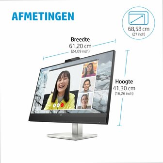 HP E34m G4 34&quot; | 3440x1440 VA | 75Hz | Curved | USB-C | Webcam, Speakers, Microphone | Conference Monitor | Ergonomic Adjustments