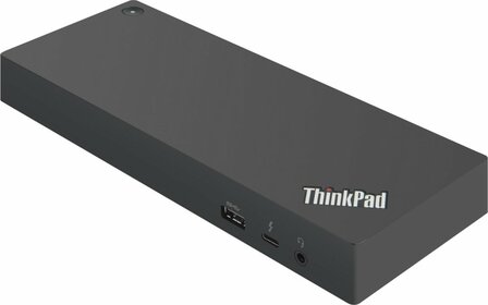 Lenovo 40AN0135EU | Docking Station &amp; Poortreplicator | Thunderbolt 3 | Zwart/Rood