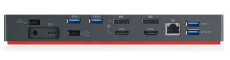 Lenovo 40AN0135EU | Docking Station &amp; Poortreplicator | Thunderbolt 3 | Zwart/Rood