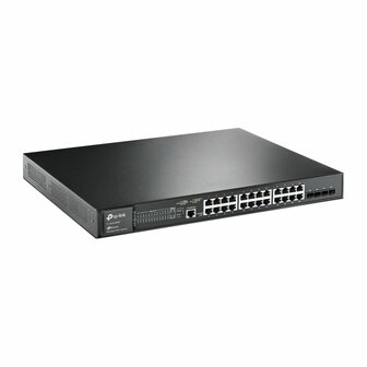 TP-Link TL-SG3428MP netwerk-switch Managed L2/L2+ Gigabit Ethernet (10/100/1000) Power over Ethernet (PoE) Zwart