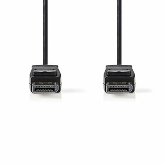 Nedis | DisplayPort Kabel | 2,0m | Zwart