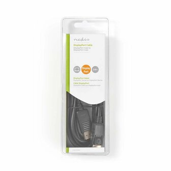 Nedis | DisplayPort Kabel | 2,0m | Zwart