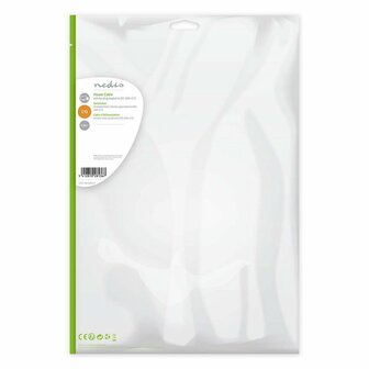 Nedis CEGP10000BK50 | 5 m Stroomkabel | Type F (CEE 7/7) Male naar IEC C13 | Zwart | 10A / 250V | PVC