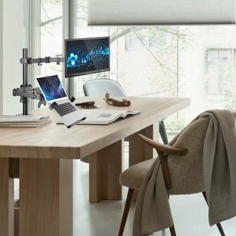 ACT AC8305 | Notebookstandaard tot 15.6&quot; &amp; Monitorarm tot 32&quot; | Zwart