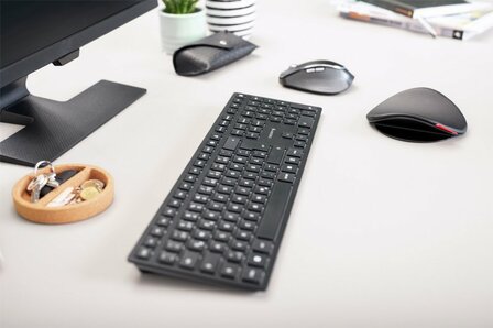 Cherry KW 9100 Slim | Draadloos Toetsenbord | QWERTY